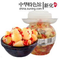 【中华特色】新化馆 梅山天香湖南特产农家——酸辣荞头1000g 茭头坛子菜剁辣椒藠头开胃下饭菜香辣