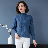 金利鹿半高领毛衣新品时尚女百搭潮流