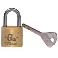金岳 T22-5 铜芯 28*30*20mm 弧形铜锁(计价单位:个)黄色