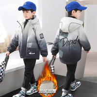 MinanSer童装男童外套秋冬加绒派克服2021新款儿童外套中大童保暖加厚棉衣小男孩户外洋气上衣冬季新品