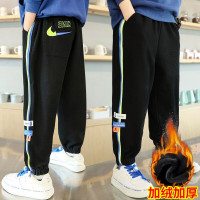 MinanSer童装男童运动裤子加绒加厚秋冬款2021年新款中大童秋季休闲长裤儿童一体绒卫裤冬装潮冬季新品