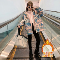 MinanSer童装女童外套两件套三合一冲锋衣冬装2021儿童中中大童加绒夹克韩版时尚冬季派克服棉衣棉服冬季新品