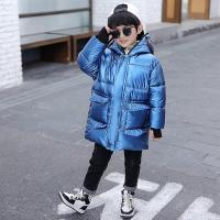 MinanSer童装男童棉衣2021秋冬新款连帽加厚棉袄中大童男孩棉衣中长款棉服儿童棉衣3-12岁潮冬季新品