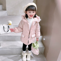 MinanSer女童羽绒服123456岁女宝宝加厚羽绒服众小童幼儿可爱冬装羽绒棉衣潮冬季新品