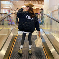 MinanSer女童棉服外套加厚秋冬装2021新款韩版洋气棒球服棉衣网红儿童时髦潮中大童夹克上衣冬季新品