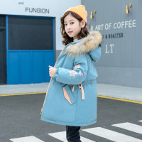 MinanSer童装女童棉衣儿童时尚加厚中长款棉袄3女宝宝4新款5韩版7中大童8修身13岁小女孩保暖棉服潮冬季新品