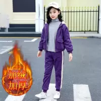 MinanSer童装女童套装加绒3儿童4女童秋冬装5网红套装2021新款6小女孩洋气灯芯绒8运动衣服9岁冬季新品