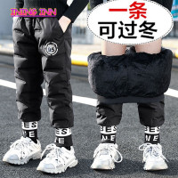 MinanSer童装男童裤子羽绒棉裤冬季加厚2021新款儿童冬款加绒裤子运动休闲中大童保暖裤外穿潮冬季新品