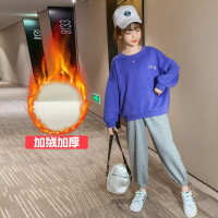 MinanSer童装女童冬装套装加绒加厚2021新款韩版中大童儿童装网红洋气3-15岁小女孩时髦保暖两件套冬季新品