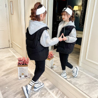 MinanSer童装女童羽绒棉衣加厚冬装2021新款洋气韩版儿童女孩网红中大童12时髦洋气百搭假两件棉袄潮冬季新品