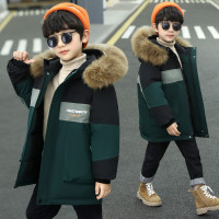 MinanSerMaycobell童装男童羽绒棉服加厚外套2021秋冬季新款中大童儿童棉衣中长款棉袄男孩衣服12岁潮冬季