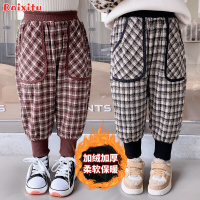 MinanSer童装女童裤子秋冬装加绒加厚儿童裤子女休闲裤女宝宝衣服冬季运动幼童中小童秋款1-7岁女孩裤子冬季新品