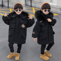 MinanSer男童棉服冬款2021新款冬季小男孩棉袄外套儿童棉衣小中大童加绒加厚保暖派克服 2-12岁冬季新品