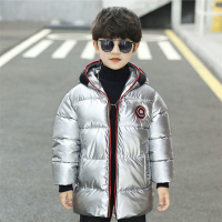 MinanSer男童羽绒棉衣加绒加厚奥特曼棉袄中大童中长款儿童羽绒棉服冬外套冬季新品