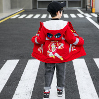 MinanSer儿童外套男童秋冬新款奥特曼衣服羽绒棉服男冬装加绒加厚帅气棉衣童装冬季新品