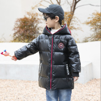MinanSer男童羽绒服儿童冬款2021年新款加厚中小童中长款韩版卡通奥特曼羽绒外套冬季新品