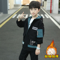 MinanSer儿童加绒加厚外套男童羽绒棉服冬装2021年新款童装中大童冬款洋气风衣棉衣冬季新品