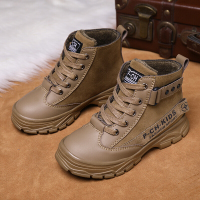 MinanSer儿童鞋子男童二棉鞋2021年春秋款女童秋冬运动鞋中大童加绒马丁鞋冬季新品