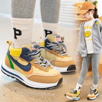 MinanSer童鞋儿童运动鞋2021秋冬季新款女童韩版加绒百搭鞋中大童宝宝保暖棉鞋子冬季新品