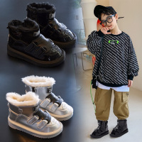 MinanSer童鞋儿童雪地靴2021冬季新款男女童韩版加厚棉鞋中大童宝宝保暖百搭短款棉靴子冬季新品