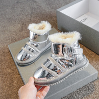 MinanSer童鞋女童靴子2021冬季新款儿童韩版雪地靴中筒棉靴中大童宝宝保暖休闲鞋子冬季新品