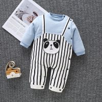 MinanSer婴儿连体衣夹棉加厚保暖春装男女宝宝哈衣爬服秋冬儿衣服棉冬季新品