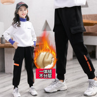 MinanSer童装女童裤子秋冬装2021新款韩版中大童加绒加厚儿童裤子女孩冬季保暖洋气长裤3-14岁冬季新品