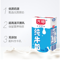 光明 利乐包纯正牛奶250ml