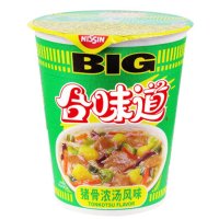 日清 合味道BIG猪骨浓汤味方便面108G 桶装