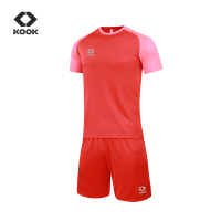 KOOK足球服套装男女组队比赛定制球衣训练服短袖足球羽毛球运动套装可定制印字新款短袖成人运动训练服儿童服套装男女