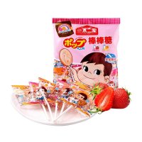 不二家8支棒棒糖 草莓46g