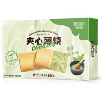 卓滋抹茶巧克力味夹心薄烧68g