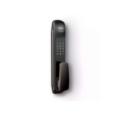 飞利浦(PHILIPS)9100智能指纹门锁 家用卧室推拉电子密码防盗门磁卡锁