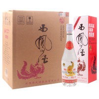 陕西西凤酒白标55度 500ml*6整箱装 93出口版 凤香型纯粮高度白酒