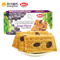 金富士 量贩装水果夹层饼干夹心甜饼干办公休闲零食品140g 葡萄味