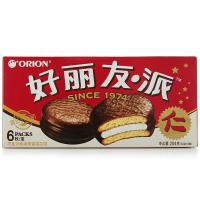 好丽友(Orion) 糕点 巧克力派204g/盒 6枚