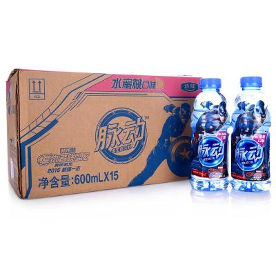 [整箱]脉动 Mizone 水蜜桃口味 运动饮料 600ml*15瓶