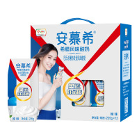 【整箱】伊利安慕希常温酸牛奶礼盒装205g*12盒