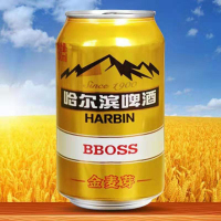 [六连包]哈尔滨大富豪金麦芽啤酒 330ml*6听