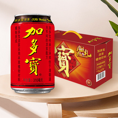 加多宝 凉茶植物饮料 茶饮料 310ml*12罐 礼盒装