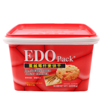 EDO Pack蔓越莓纤麦饼干 600g/罐
