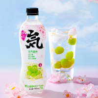 元气森林樱花白葡萄味苏打汽包水480ml