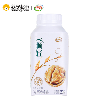 伊利低温畅轻风味发酵乳燕麦核桃250g