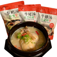 韩式加热速食汤类组合参鸡汤 牛尾汤 牛排汤