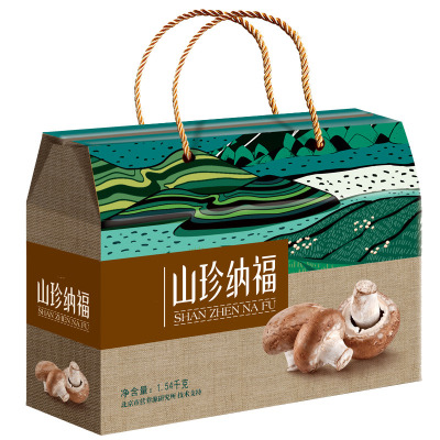 干菌礼盒山珍纳福1540g山珍土特产菌菇干货礼包送礼品