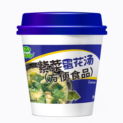 30杯整箱杯装紫菜蛋花汤即食汤方便速食芙蓉鲜蔬汤料包