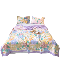 婵思 BZ0HJC2201084 纯棉印花AB版夏被 氧气格调(粉) 200*230cm