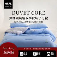 婵思 深睡眠零压纯色双拼秋冬子母被