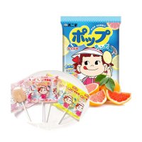 不二家酷爽棒棒糖柠檬+西柚味125g
