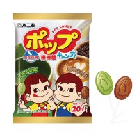 不二家牛奶棒棒糖抹茶+咖啡8支装46克